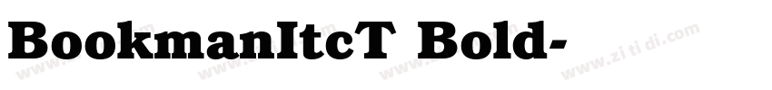 BookmanItcT Bold字体转换